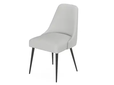 Ball And Cast Kitchen Upholstered Dining Chair 3D model