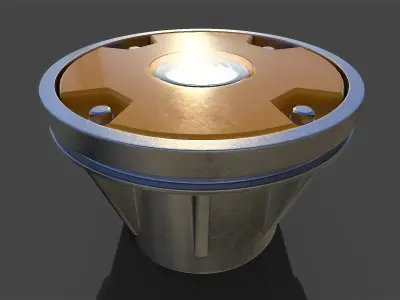 Threshold Lamp 01 - High Poly 3D model