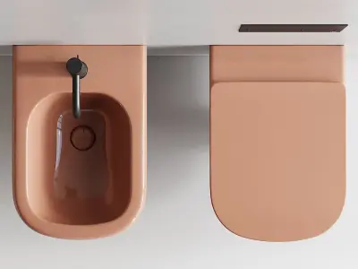 Ceramica Cielo Era Wall-Hung WC Set 2 3D model