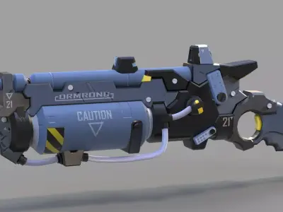 Science Fiction Gun 5 3D model