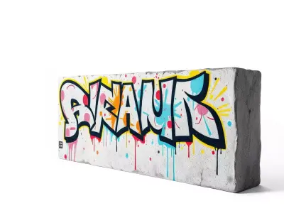 Colorful Graffiti Wall model pack Texture