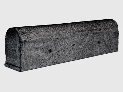 Concrete Road Barrier 3D model