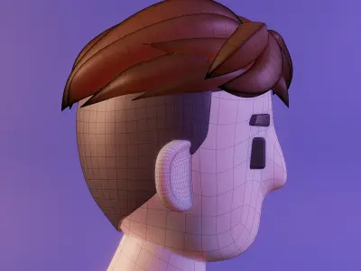 Young Man Character Free low-poly 3D model