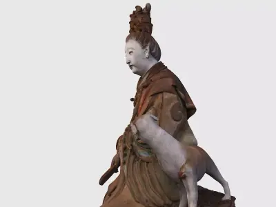 Deity Statue Sculpture04 3D model