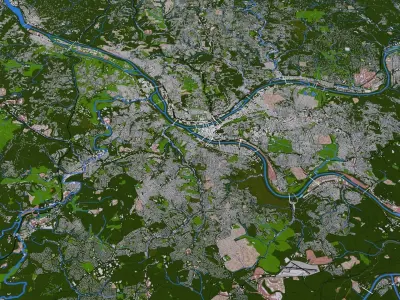 Allegheny City Of USA Low-poly 3D model