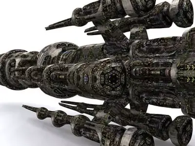 3DRT - Norad Battleships Low-poly 3D model