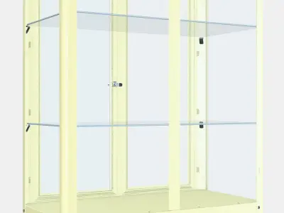FABRIKOR Glass-door cabinet 1 Low-poly 3D model