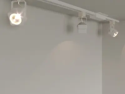 Multi-dome ceiling light 3D model