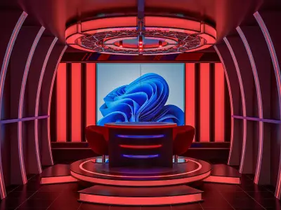 TV Studio 3D model buy