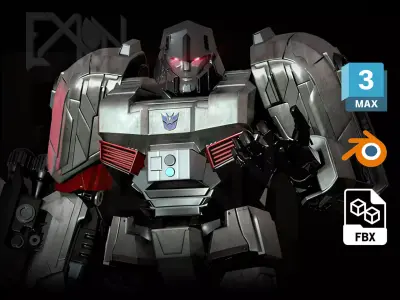 Transformers One Megatron 3D model