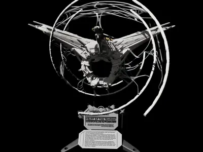 Expanse Magnetar Class Battlecruiser 3D print model