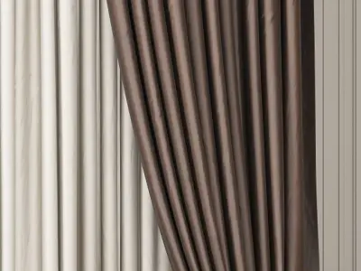 Curtain 77 3D model purchase