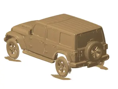 Jeep Wrangler JL 2024 3d scan data 3D model 3D model 3D model