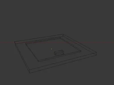 Wooden Hatch Low-poly 3D model