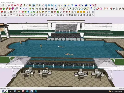 Swimming pool 3d model  3D model