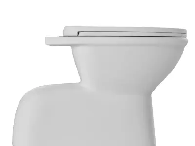 Floor Mount EWC toilet 3D model Modeled in 3ds max 3D model