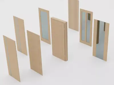 Doors and Handles 3D model