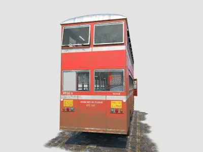 3D Best Double Decker Bus 3D model