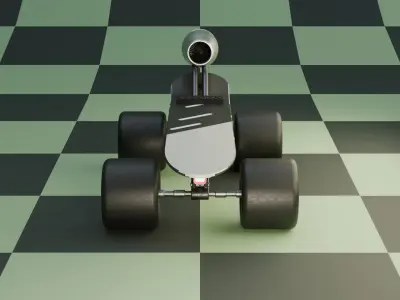 Sci-fi Skateboard  3D model