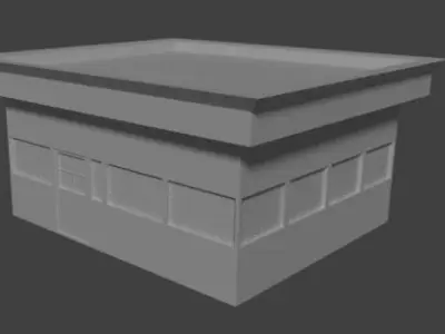 Low-poly buildings building Low-poly 3D model
