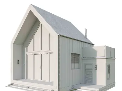 modren house 02 3D model