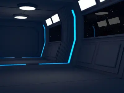 Sci Fi Corridor 3D model