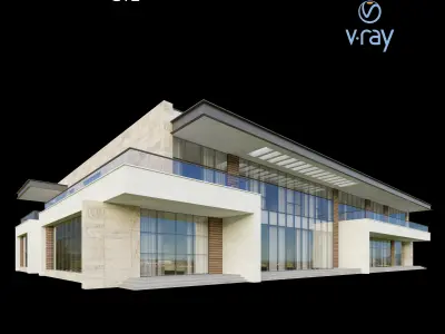 Modern Villa Design 001 3D model