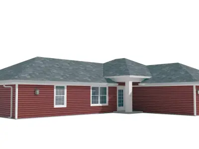 House-026 Low Poly 3D model