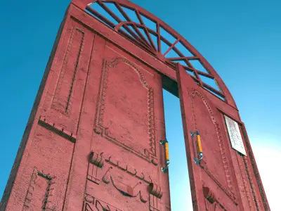 door old - baroque style 3D model