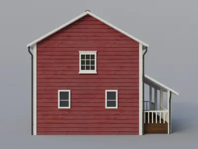 Low Poly house 2 Low-poly 3D model