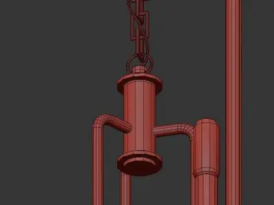 Small Bari Chandelier 3D model