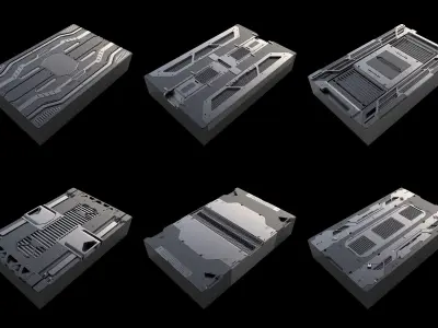 Sci-Fi Panels vol 4 3D model
