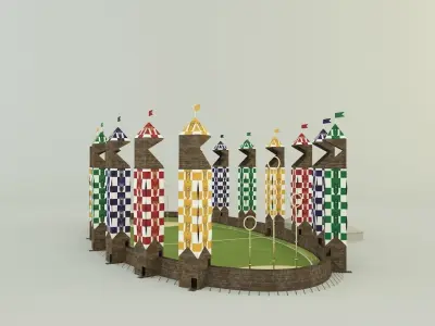 quidditch stadium 3d model 3D model