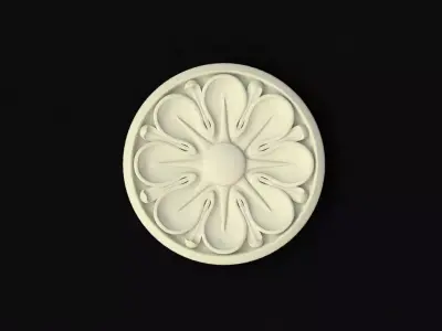 rosette decorative medallion 3D model shop