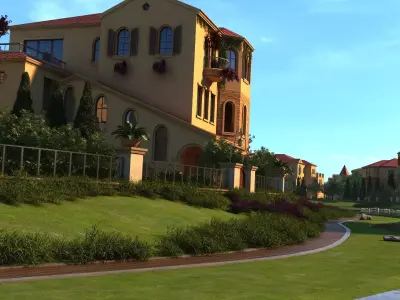House Exterior Low-poly 3D model purchase