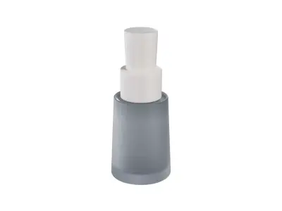 Frosted Glass Cosmetic Bottle  3D model
