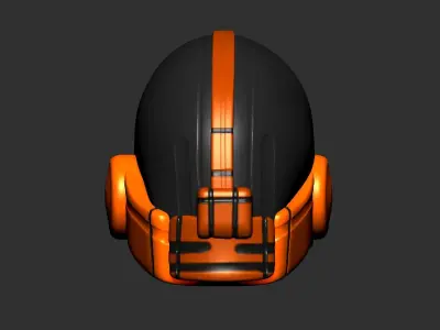 helmet high poly sculpt 3d printable  3D model 107