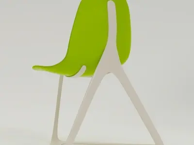 Opaque Lounge Chair 3D model