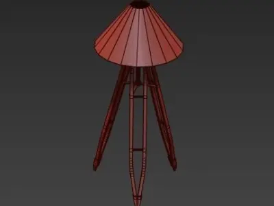 Telescopo Floor Lamp 3D model