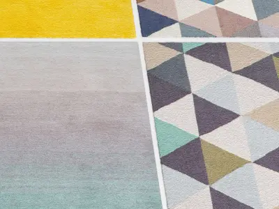 Carpet collection carpets pieces 3D model