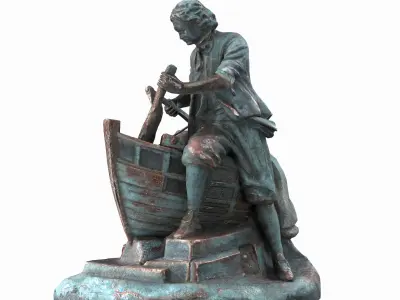 Tsar Carpenter Low-poly 3D model