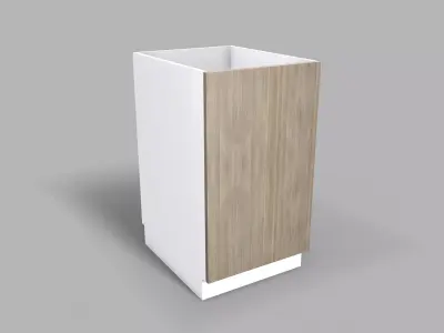 Kitchen Base Cabinet 50 cm Low-poly 3D model