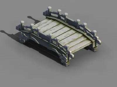 River Yang City - Bridge -05 3D model