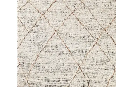 SANTALI JUTE RUG Bleached-Camel 3D model