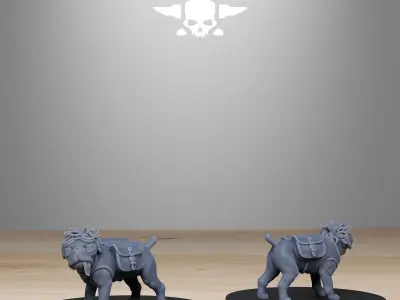 GrimGuard Skulldart Trappers 3D print model