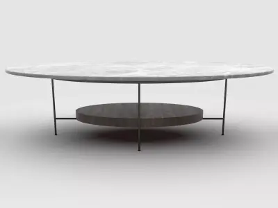 Sonder Living - Olivia Coffee Table - White Lacquer 3D model