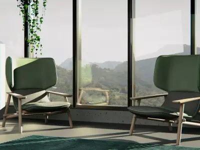 Lobby scene 3D model