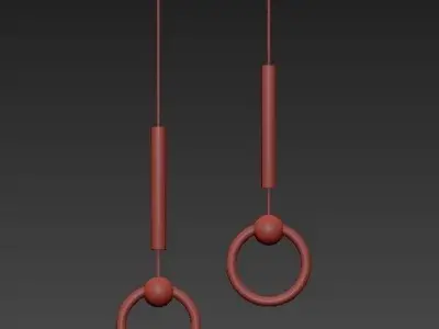 Lee Broom Ring Suspension Lamp 3D model