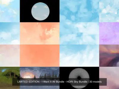 SPECIAL EDITION - HDRI Sky Bundle 3D Model Pack