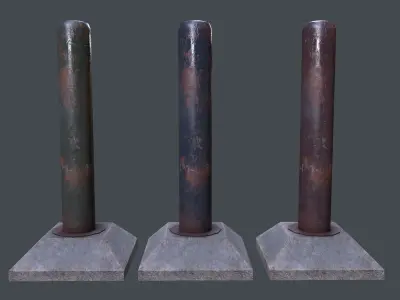 Post Barrier  3D model